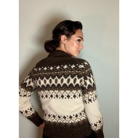 Runox Scandanavian Wool Sweater Denmark Nordic Scandi Handmade Sz S ~ So Hygge! - Picture 2 of 5